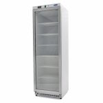 Congélateur - 400 L - blanc - avec porte en verre - Maxima