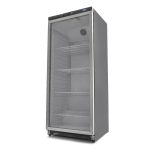 Réfrigérateur - 600 L - noir - avec porte en verre - Maxima