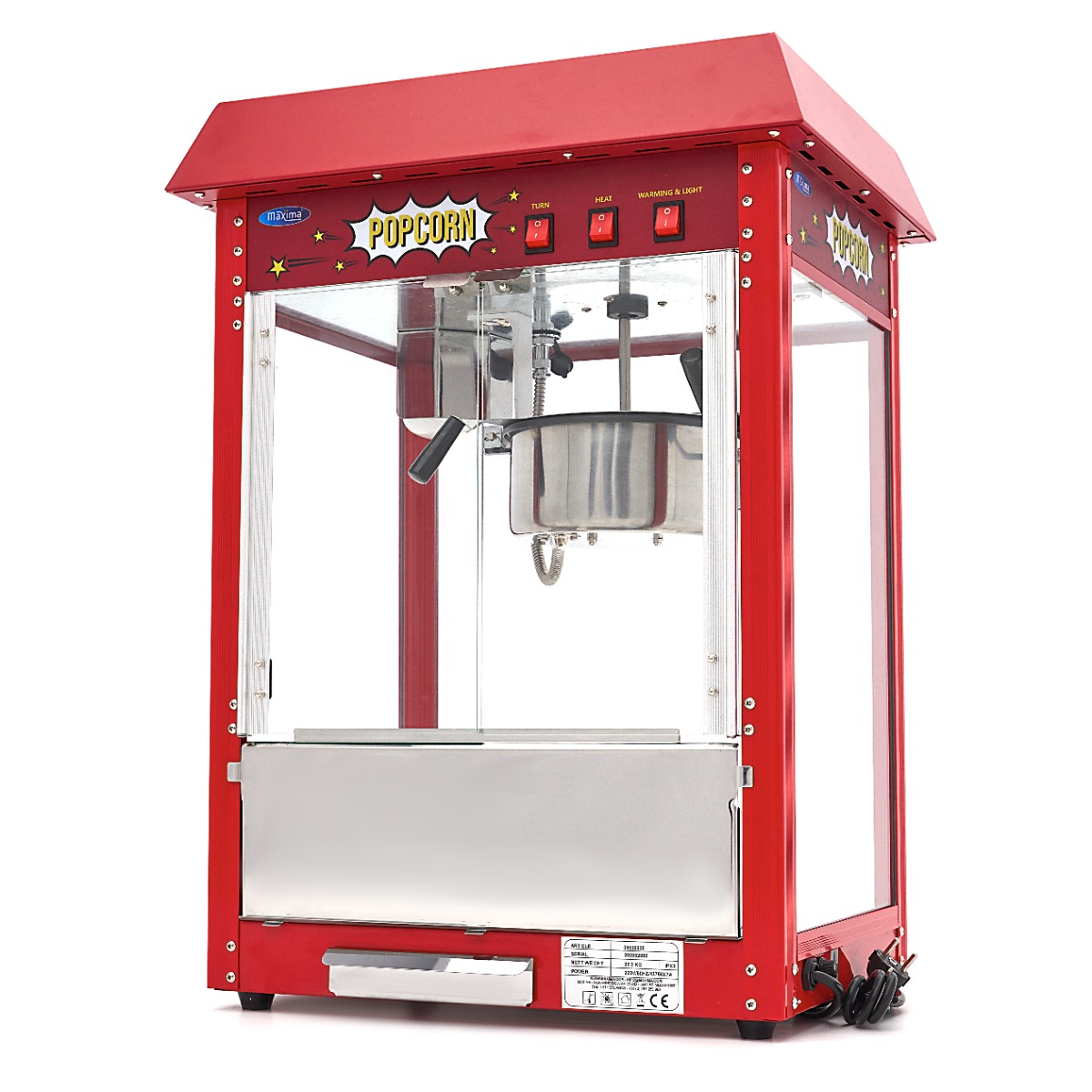 Machine à pop-corn - 150gr Machine à pop-corn - 150gr - Maxima – Image 1