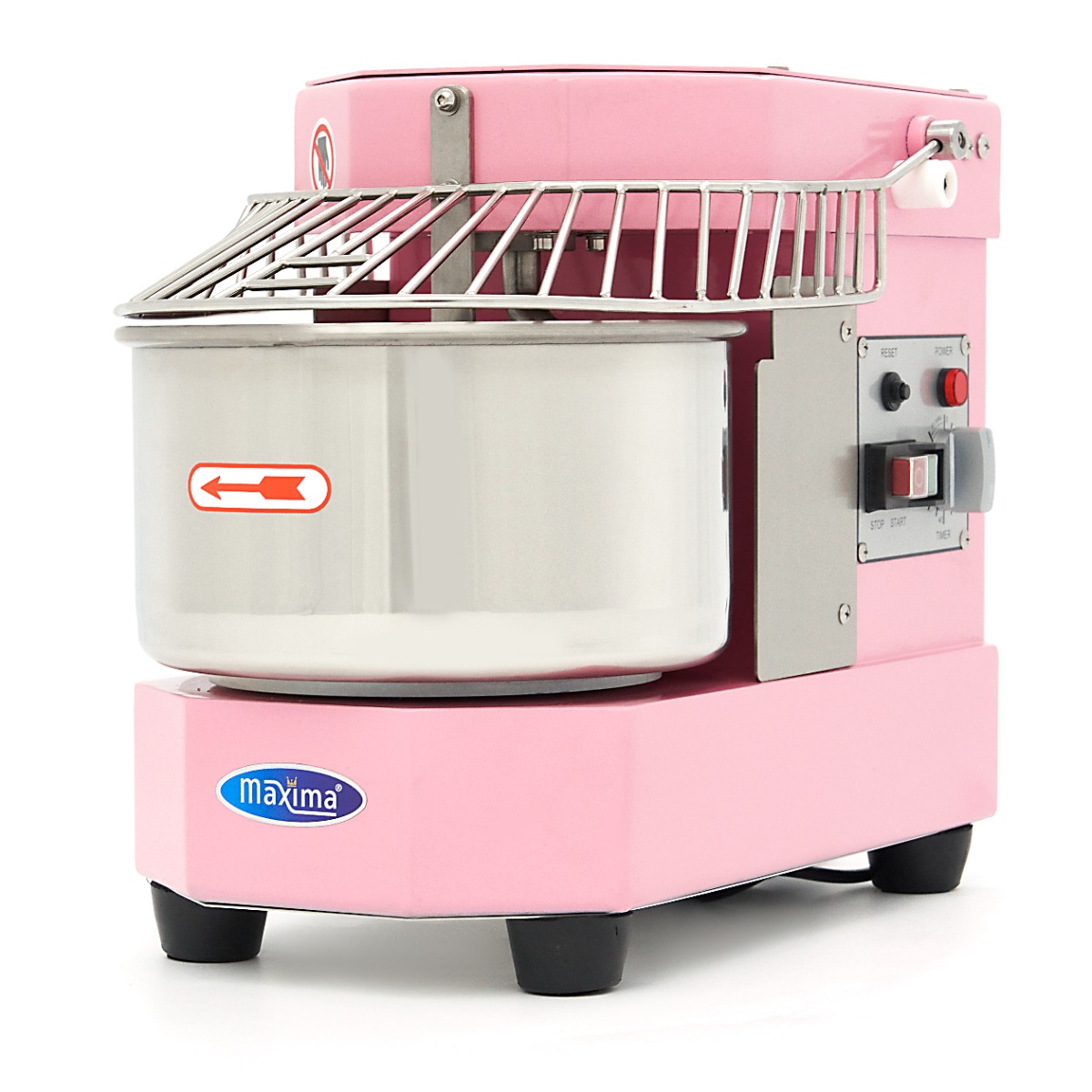 Pétrin à spirale / pétrin à pâte - 8 L - 4,5 kg de pâte - rose Pétrin à spirale / pétrin à pâte - 8 L - 4,5 kg de pâte - rose - Maxima – Image 1
