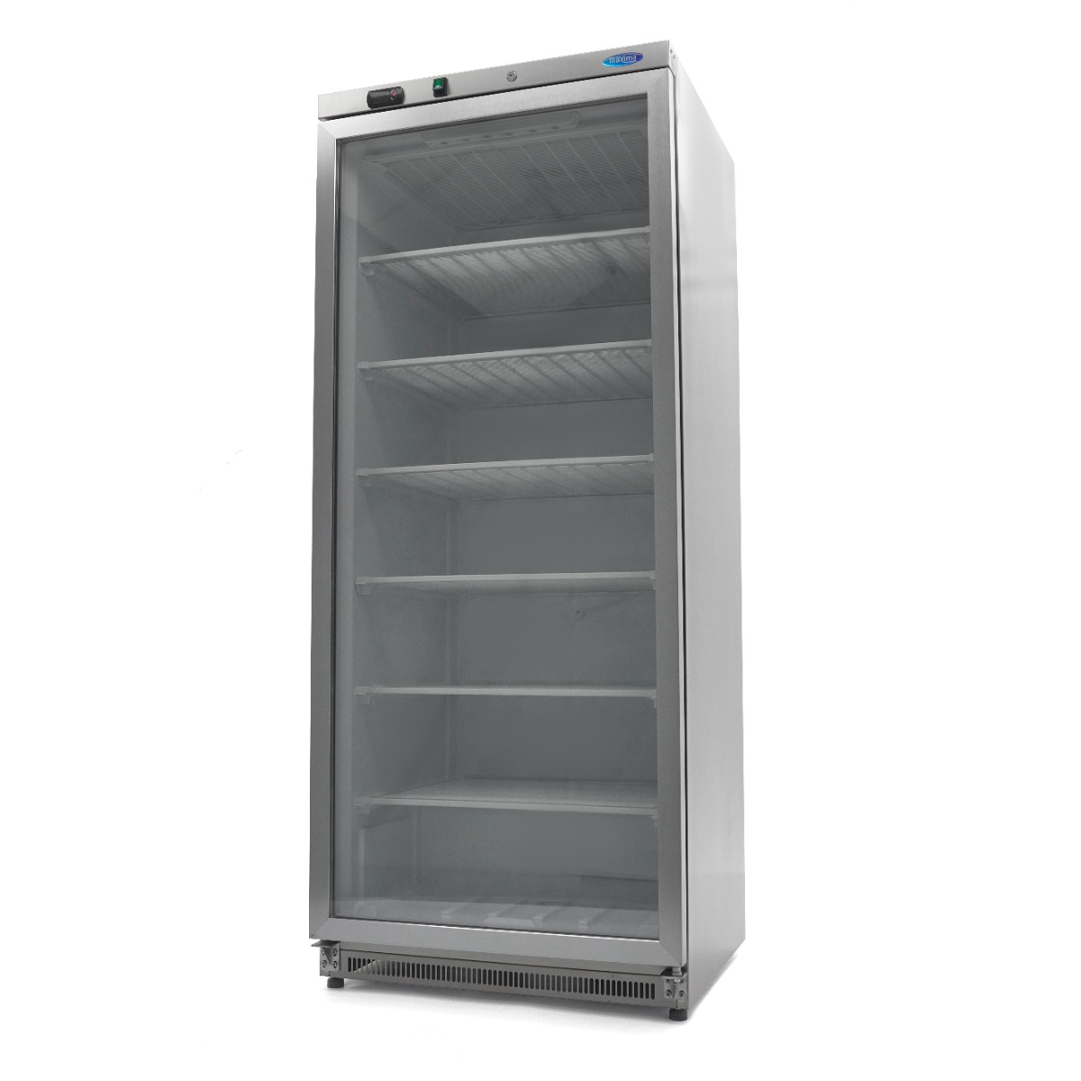 Congélateur - 600 L - acier inoxydable - avec porte en verre Congélateur - 600 L - acier inoxydable - avec porte en verre - Maxima – Image 1