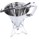Dispensateur de pâte - 1,6 L - acier inoxydable - bouton de dosage inclus - Maxima