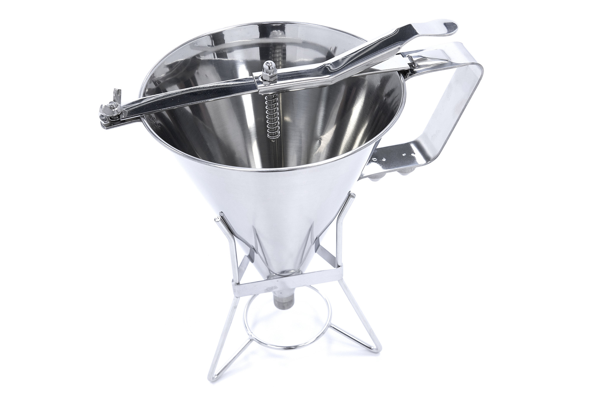 Dispensateur de pâte - 1,6 L - acier inoxydable - bouton de dosage inclus Dispensateur de pâte - 1,6 L - acier inoxydable - bouton de dosage inclus - Maxima – Image 1