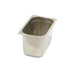 Récipient gastronorm - 1/4 GN - profondeur 15 cm - acier inoxydable - Maxima