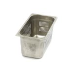 Récipient gastronorm - 1/3 GN - profondeur 15 cm - acier inoxydable - perforé - Maxima