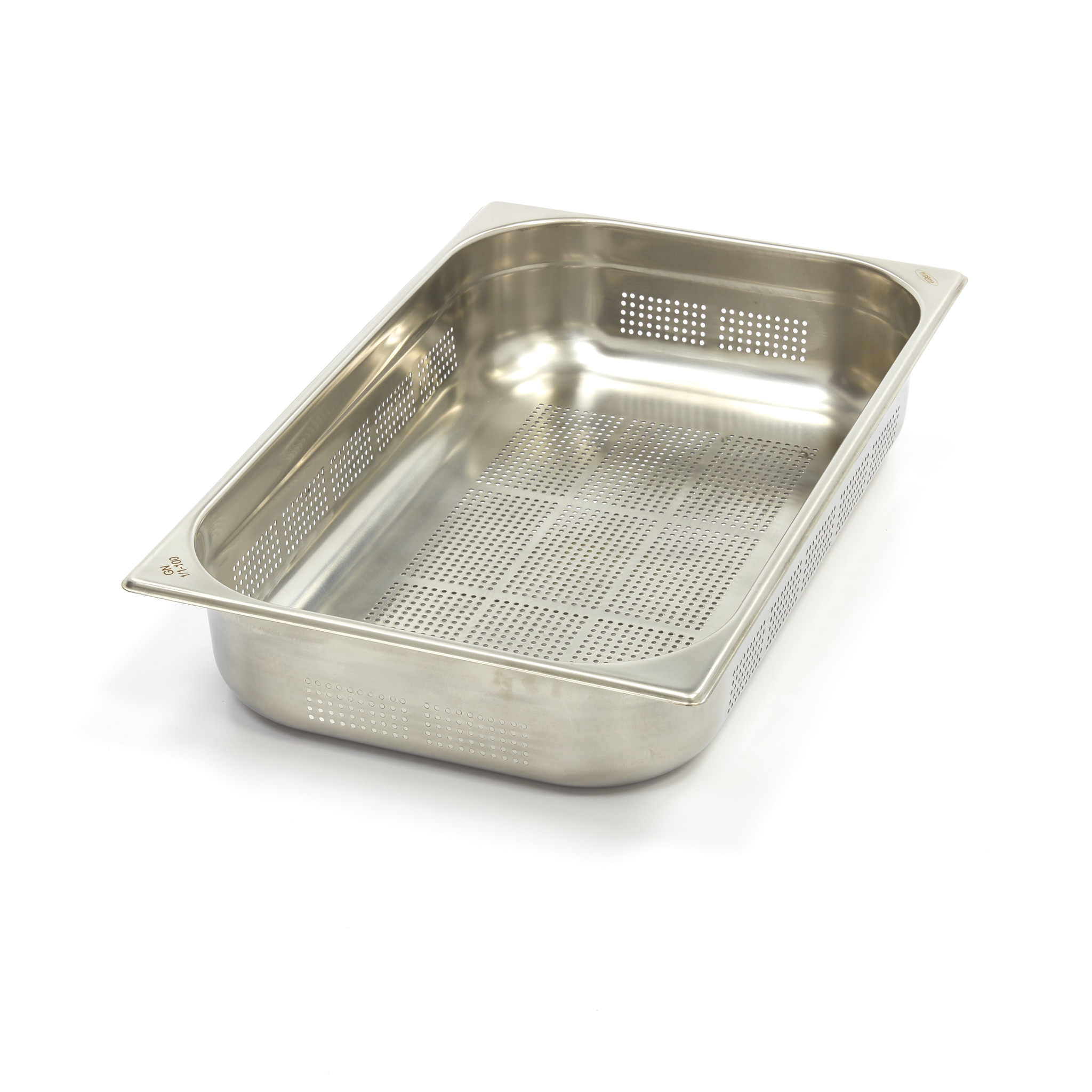 Récipient gastronorm - 1/1 GN - profondeur 10 cm - acier inoxydable - perforé Récipient gastronorm - 1/1 GN - profondeur 10 cm - acier inoxydable - perforé - Maxima – Image 1