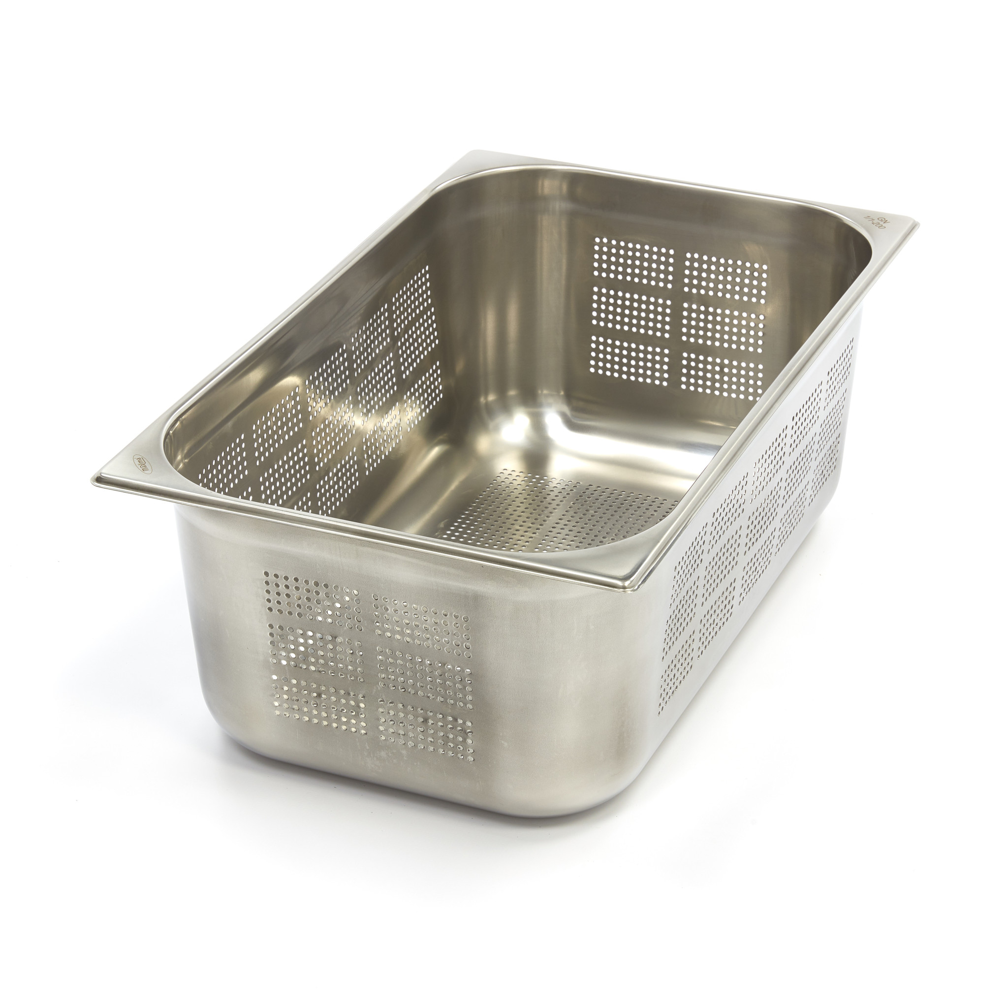Récipient gastronorm - 1/1 GN - profondeur 20 cm - acier inoxydable - perforé Récipient gastronorm - 1/1 GN - profondeur 20 cm - acier inoxydable - perforé - Maxima – Image 1