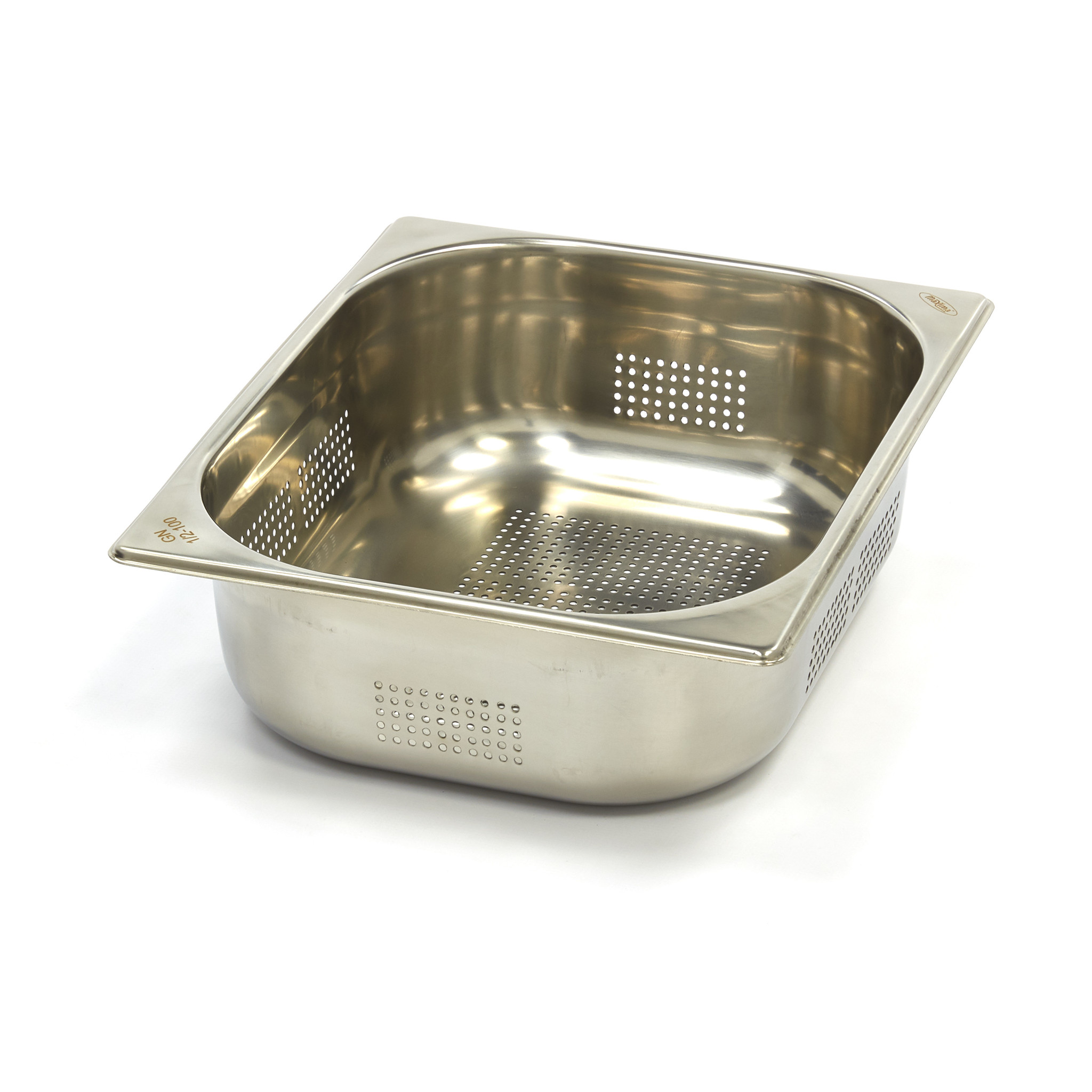 Récipient gastronorm - 1/2 GN - profondeur 10 cm - acier inoxydable - perforé Récipient gastronorm - 1/2 GN - profondeur 10 cm - acier inoxydable - perforé - Maxima – Image 1