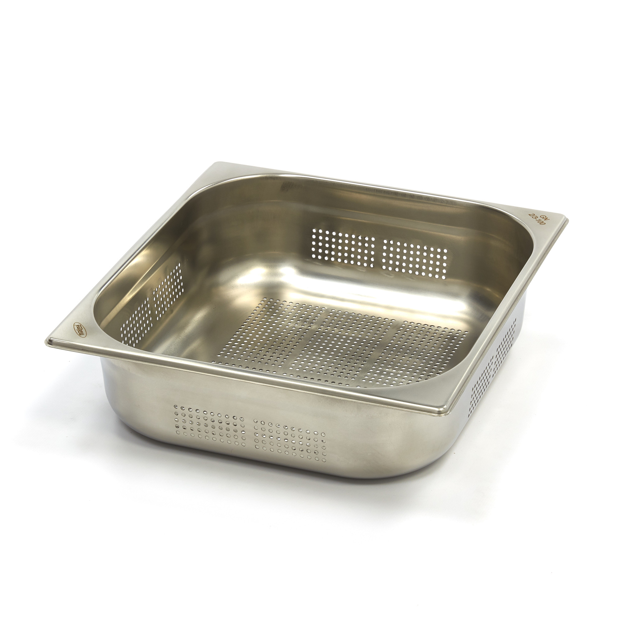 Récipient gastronorm - 2/3 GN - profondeur 10 cm - acier inoxydable - perforé Récipient gastronorm - 2/3 GN - profondeur 10 cm - acier inoxydable - perforé - Maxima – Image 1