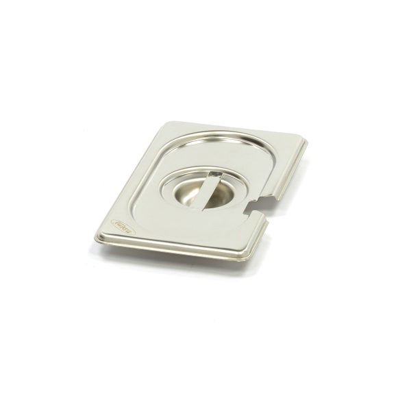 Couvercle gastronorm - 1/9 GN - acier inoxydable - avec ouverture pour cuillère - Maxima 2 Couvercle gastronorm - 1/9 GN - acier inoxydable - avec ouverture pour cuillère - Maxima