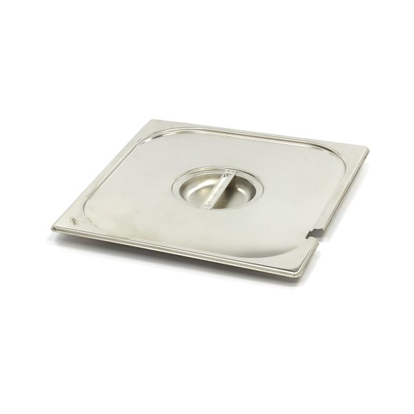 Couvercle gastronorm - 2/3 GN - acier inoxydable - avec ouverture pour cuillère - Maxima 2 Couvercle gastronorm - 2/3 GN - acier inoxydable - avec ouverture pour cuillère - Maxima